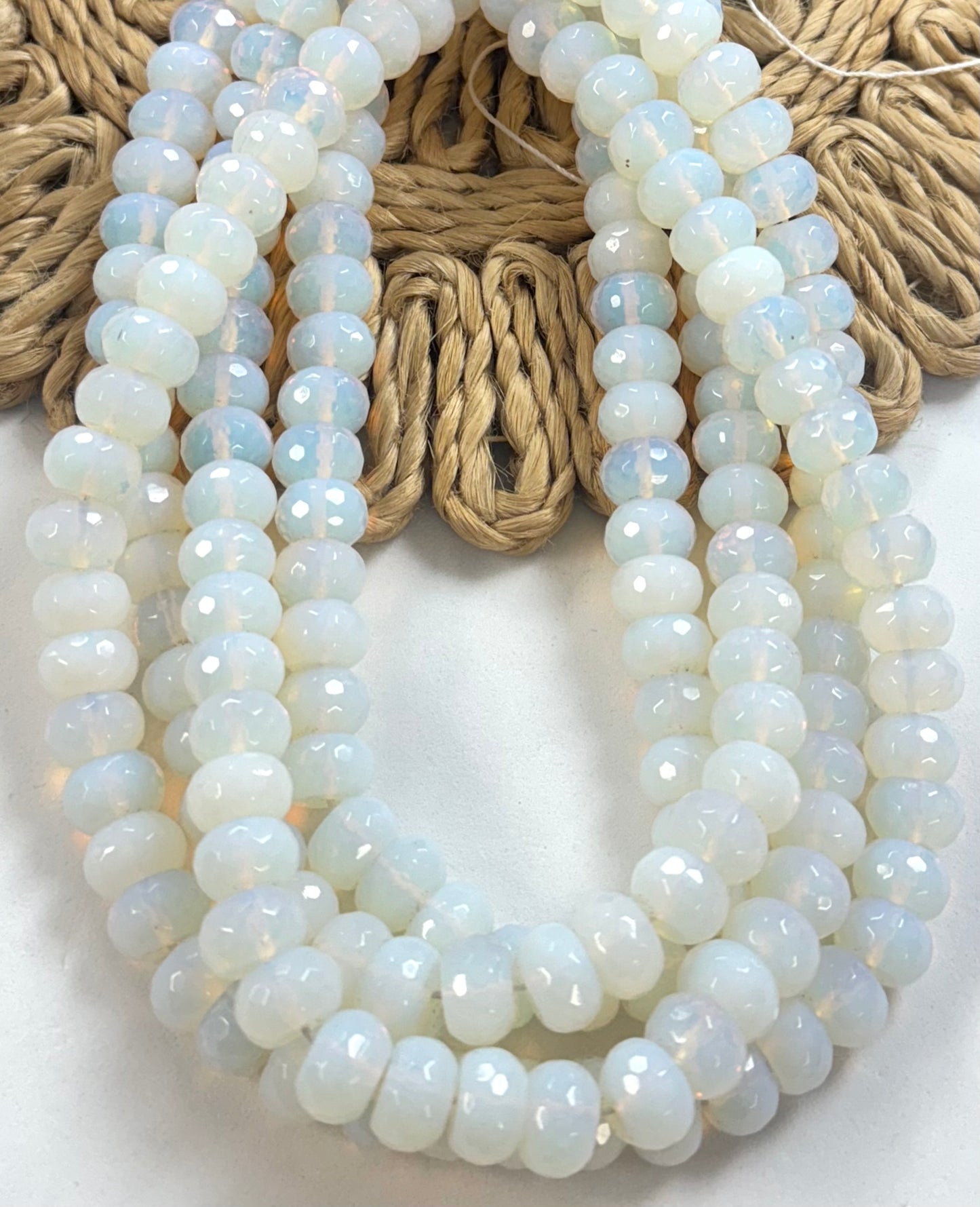 10mm Ópalo Rondel Facetado