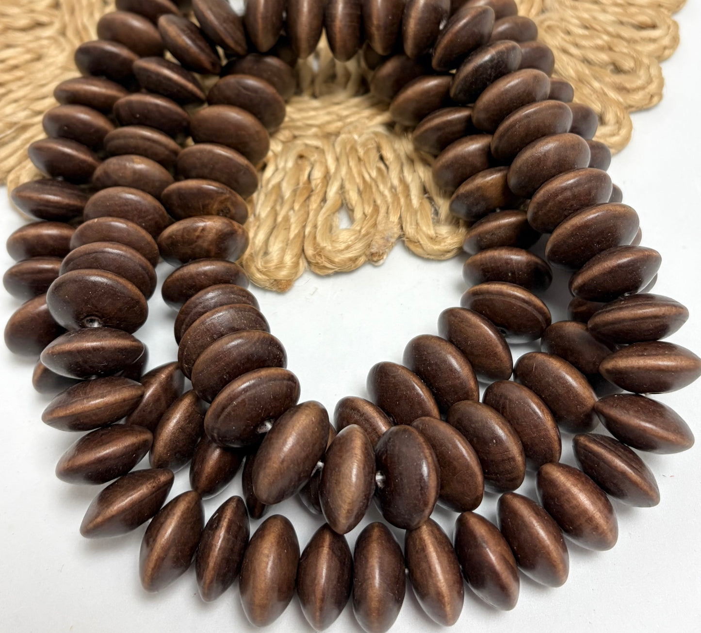 20mmx10mm Puffy Wood Coin