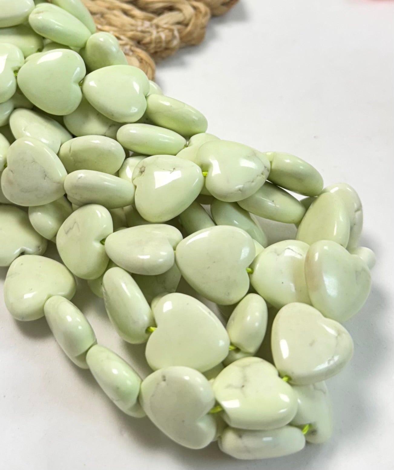Marmol Hearts Lemon Chrysophase
