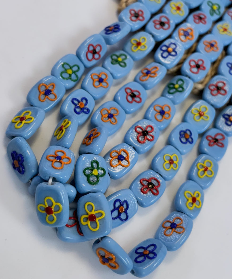 Rectangular Flower Lampwork
