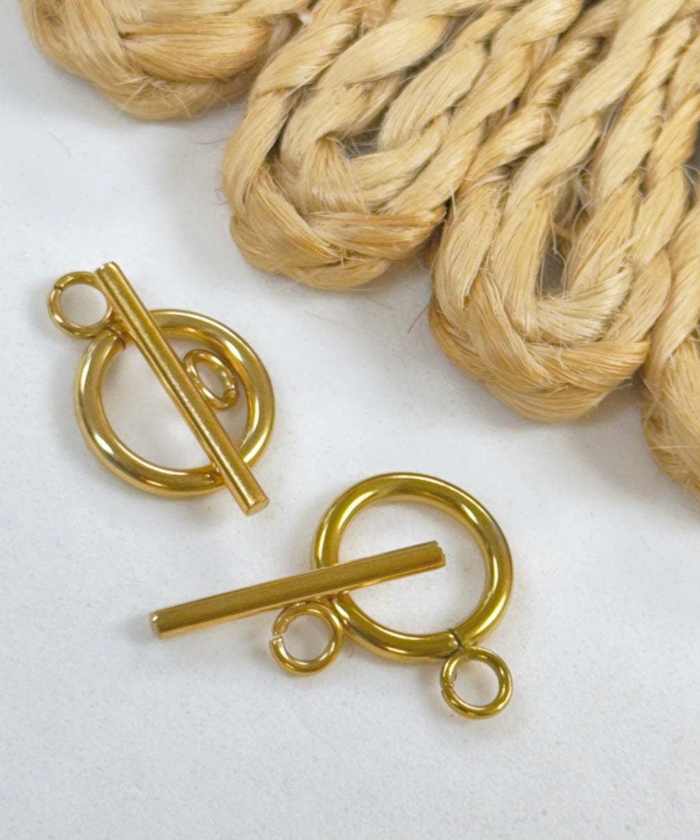 Steel Circle Toggle Clasp