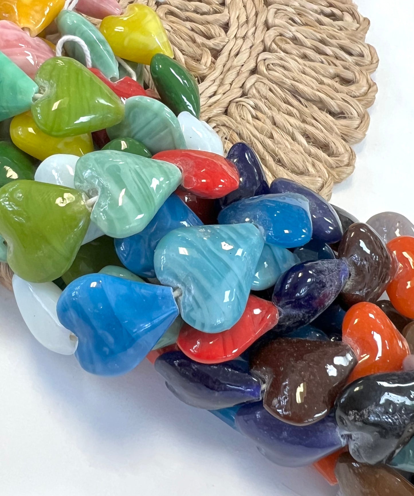 Puffy Hearts Lampwork
