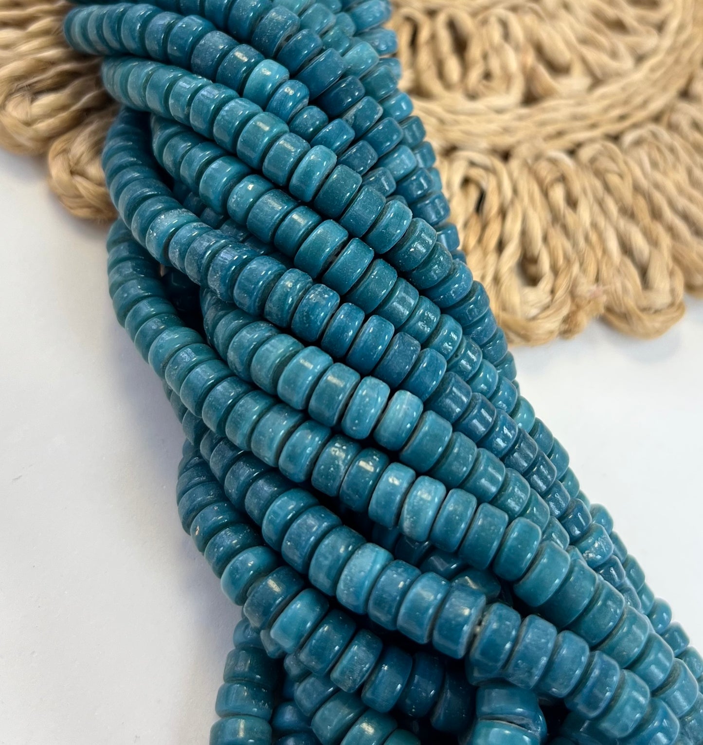 Small Flat Rondels Lampwork