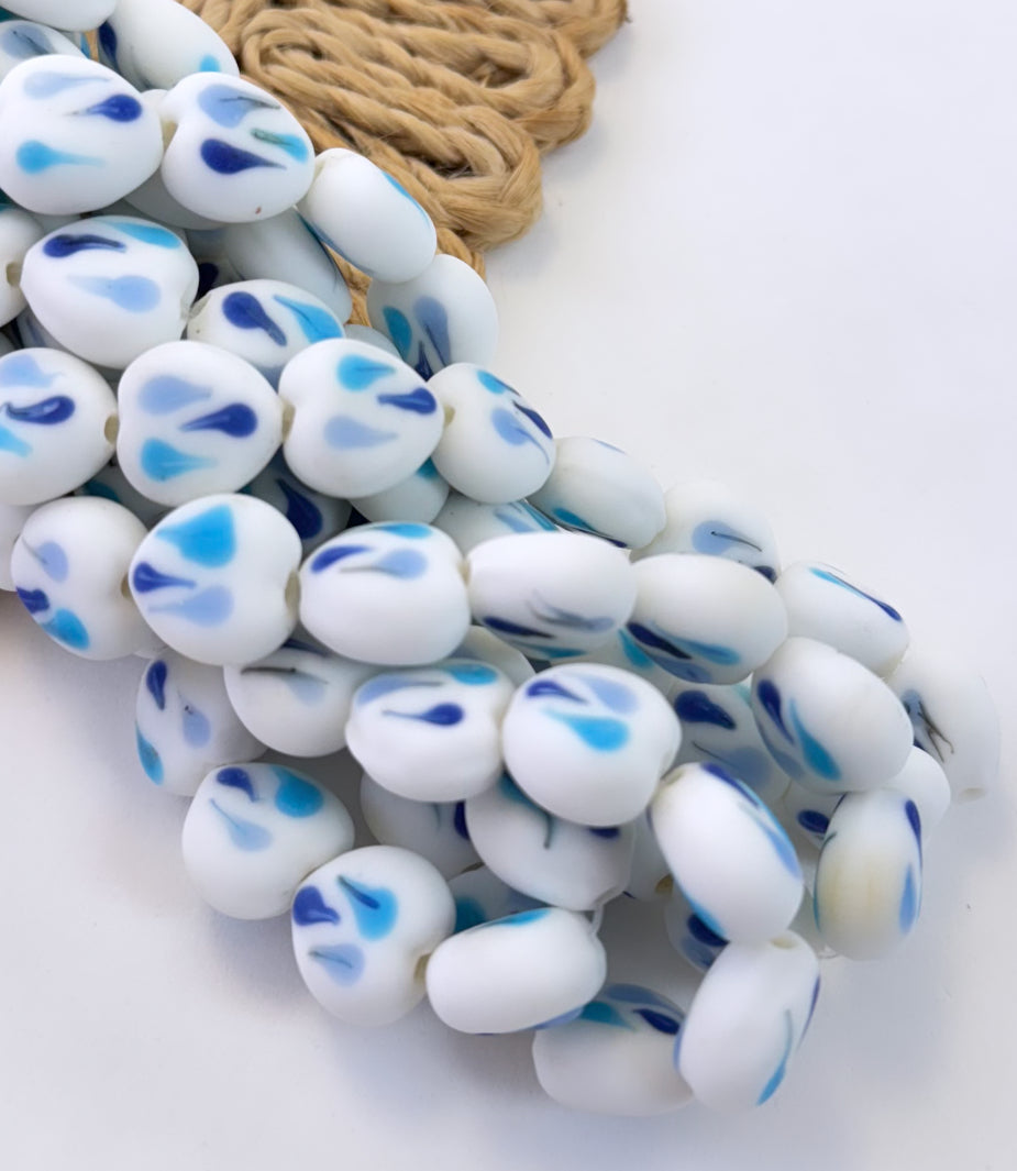 Frosted Marbles Hearts