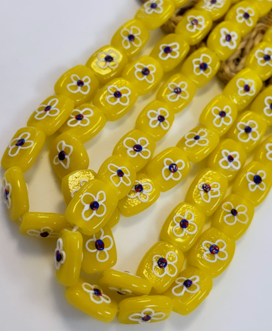 Rectangular Flower Lampwork