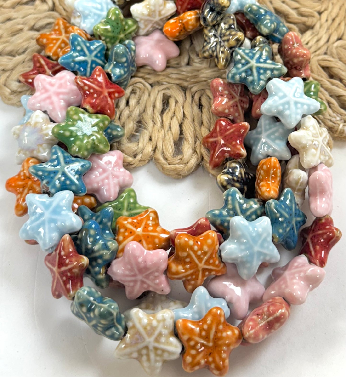 Porcelain Mix Colors Starfish
