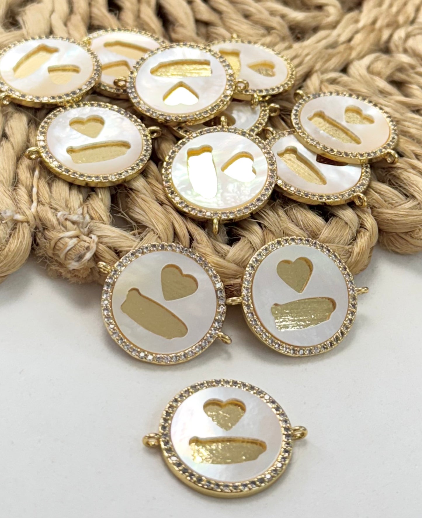 Puerto Rico Enchape & Nácar Charms