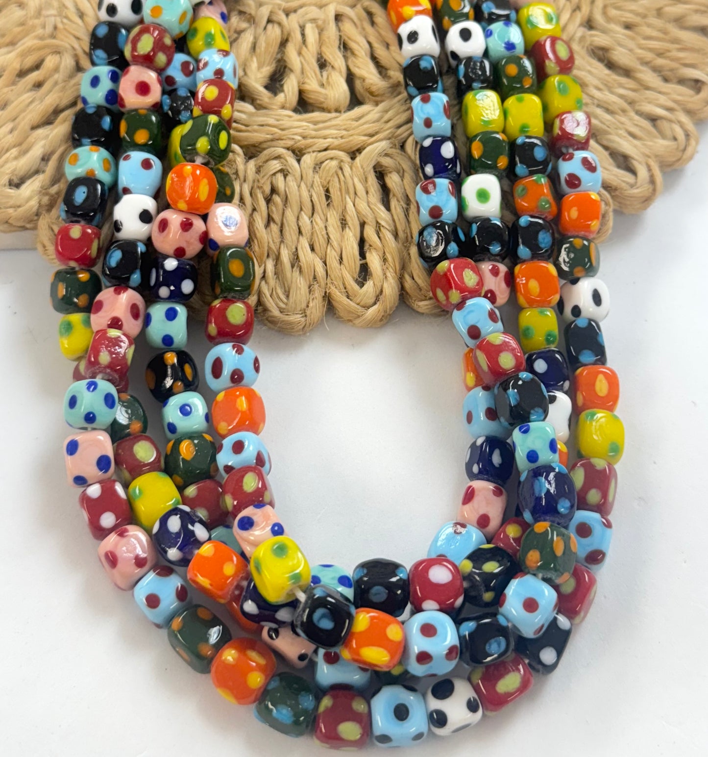 Cubics Polkadot Lampwork