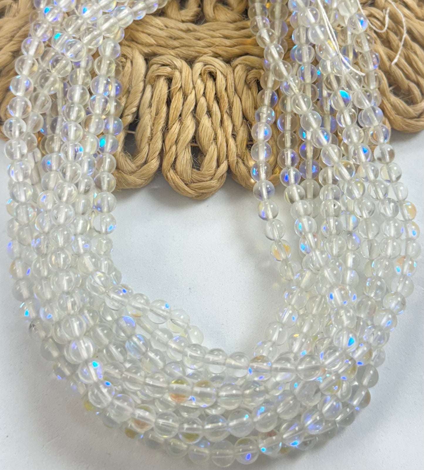 6mm Cristal Round Clear Tornasol