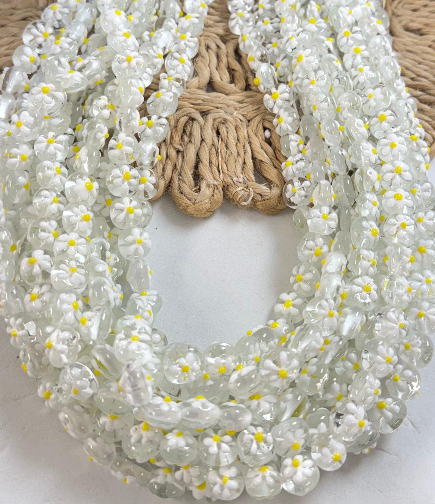 Daisy Mini Coin Lampwork