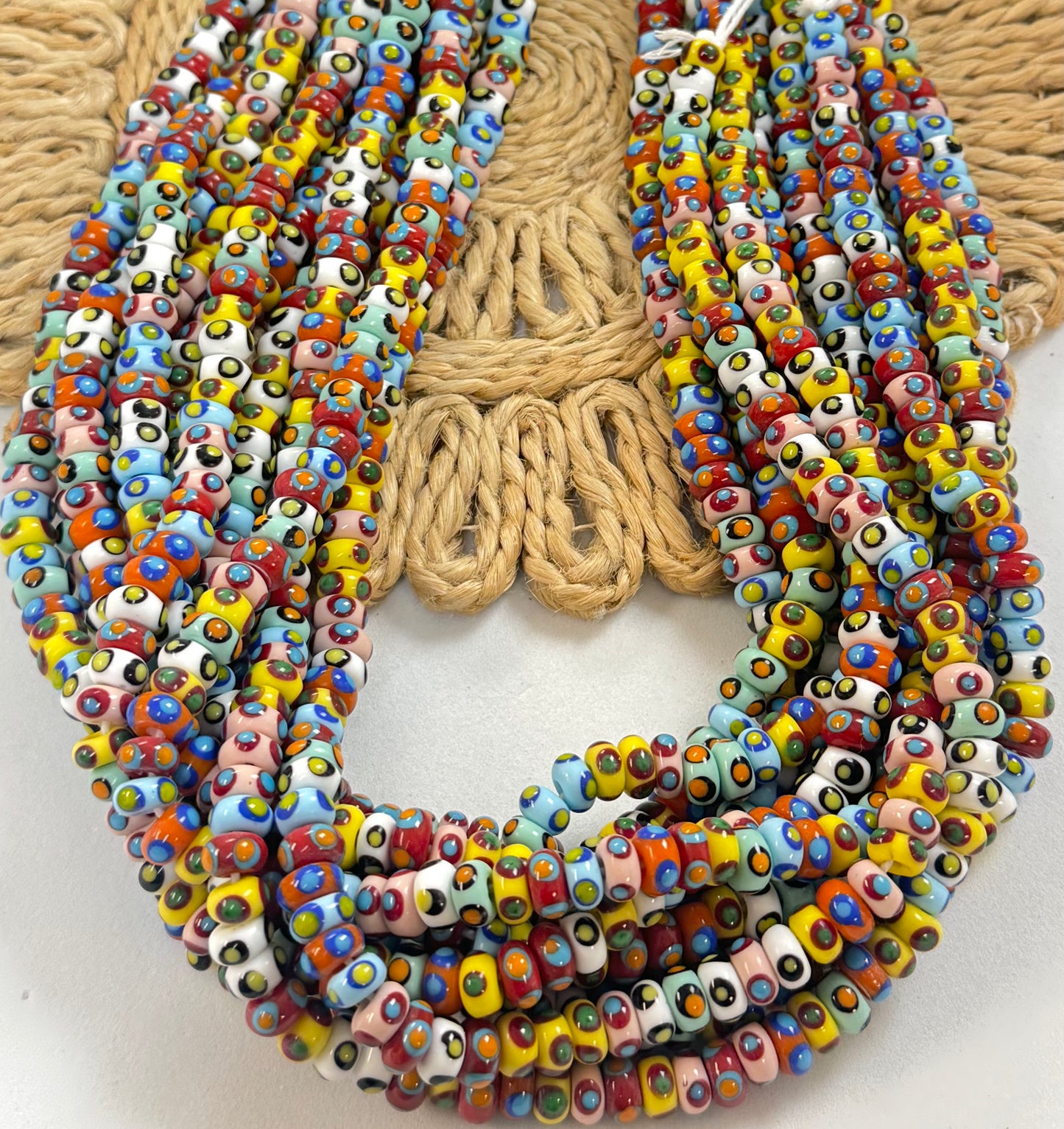 Color Polkadots Donut Lampwork