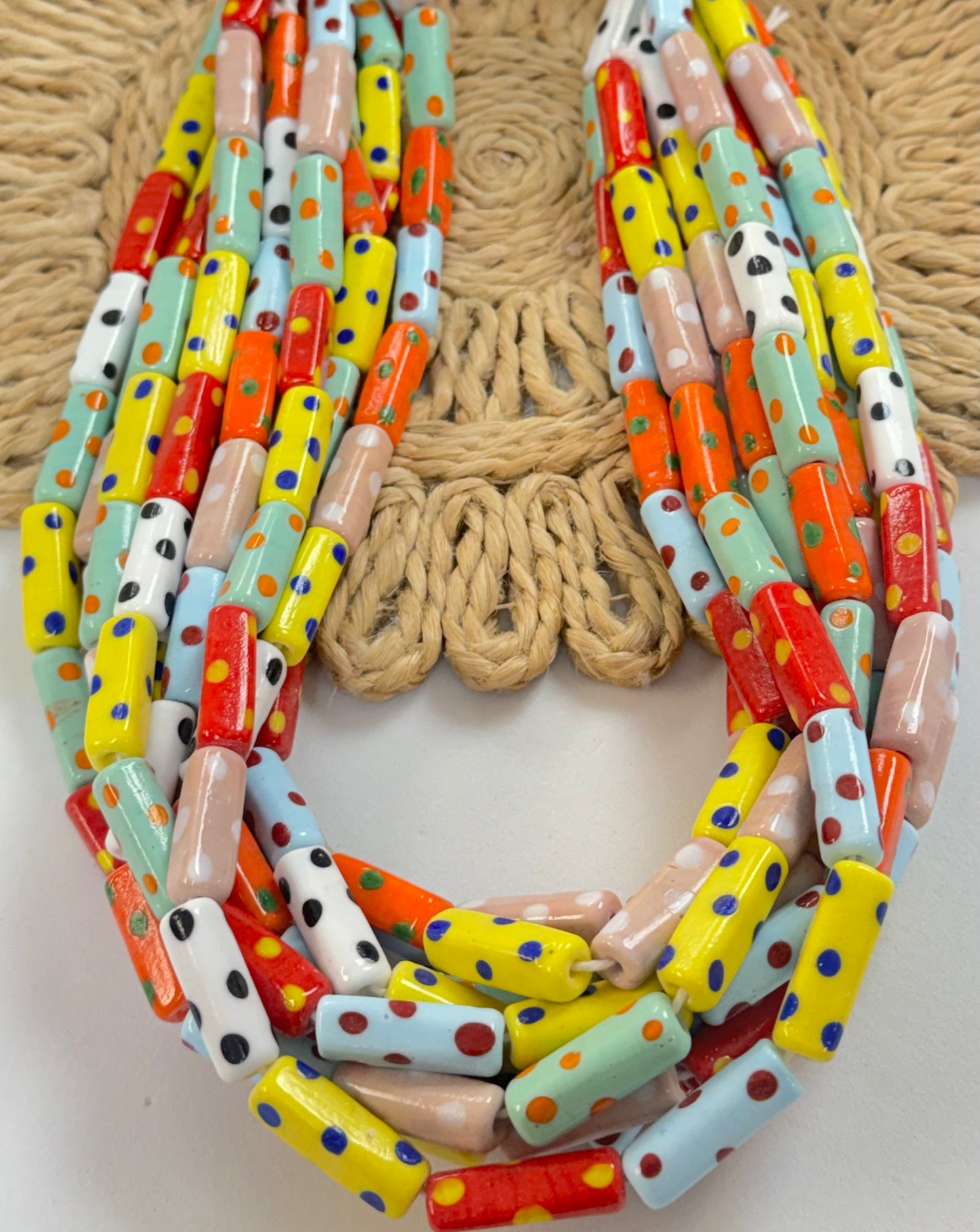 Rectangular Polkadot Lampwork