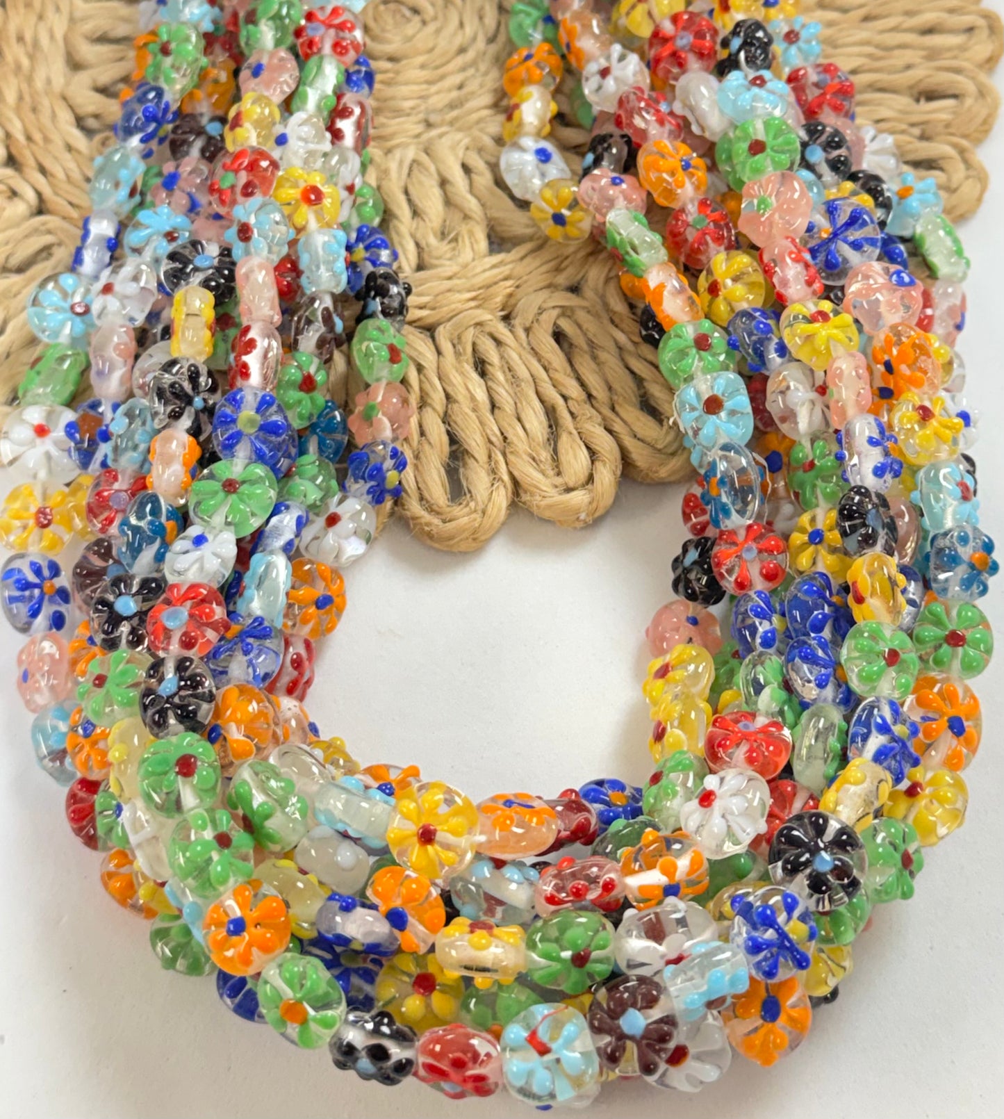 Mini Coin Flower Lampwork