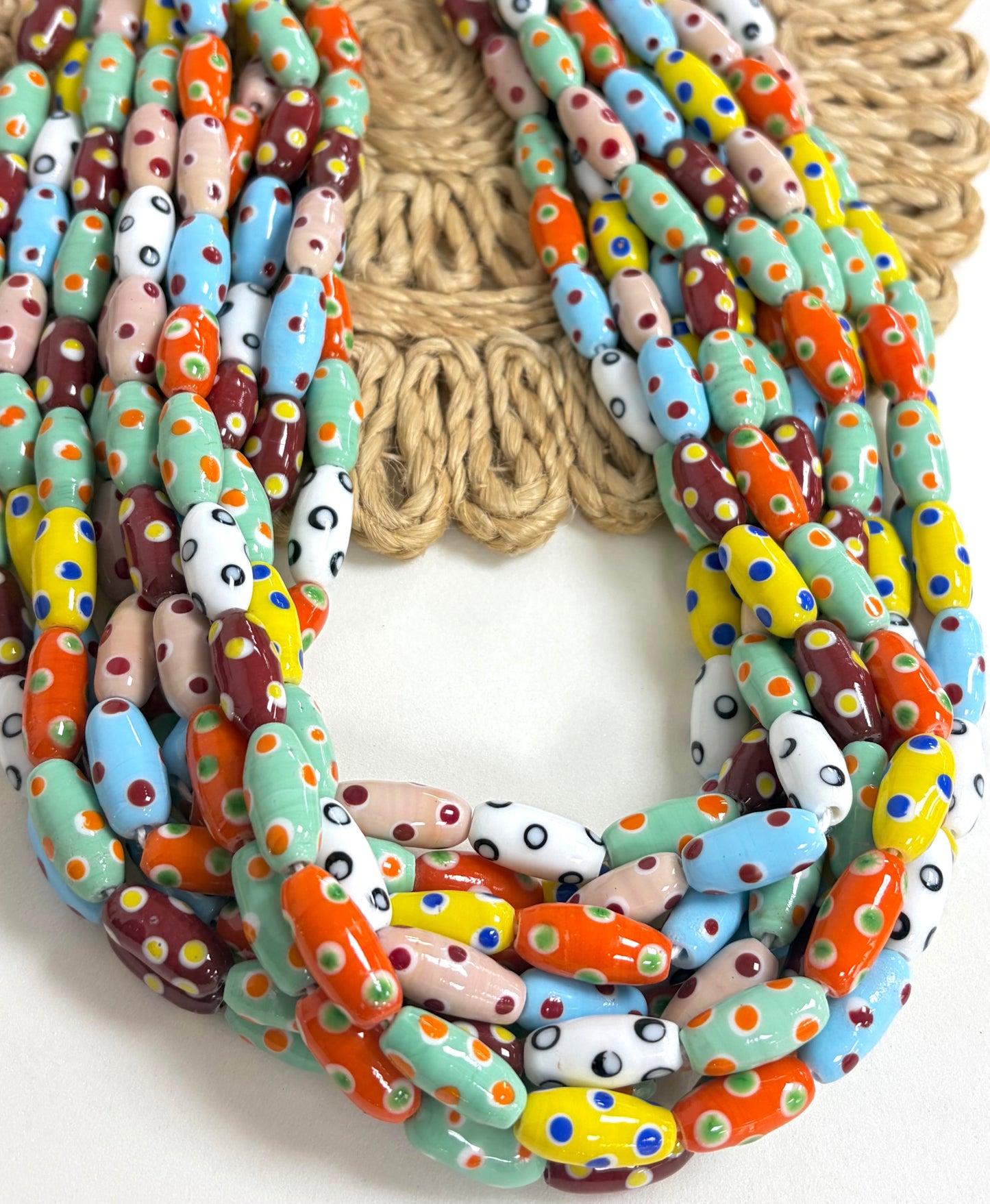 Cylinder Dots Lampwork