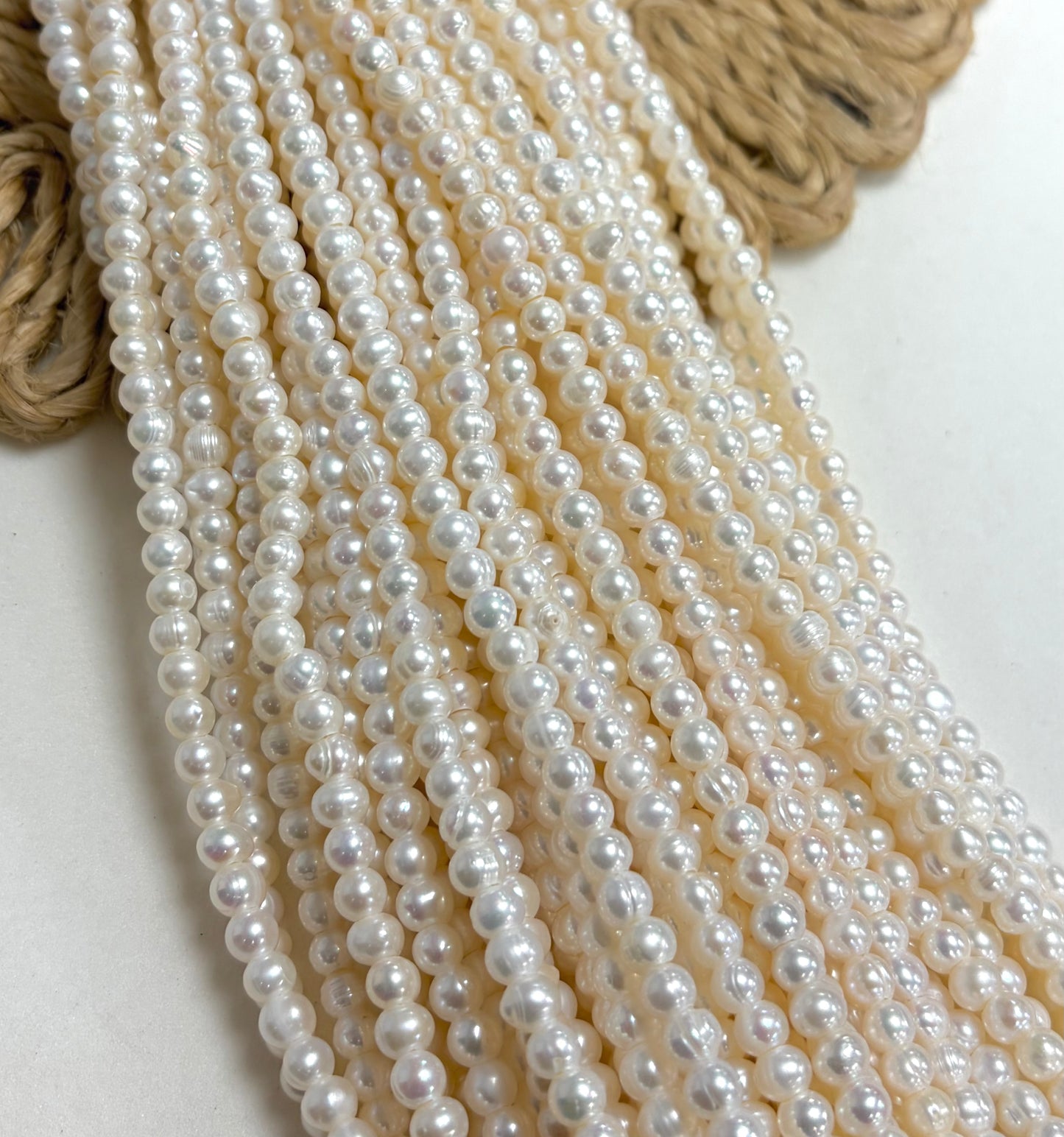 5mm Freshwater Pearl De Hueco Ancho