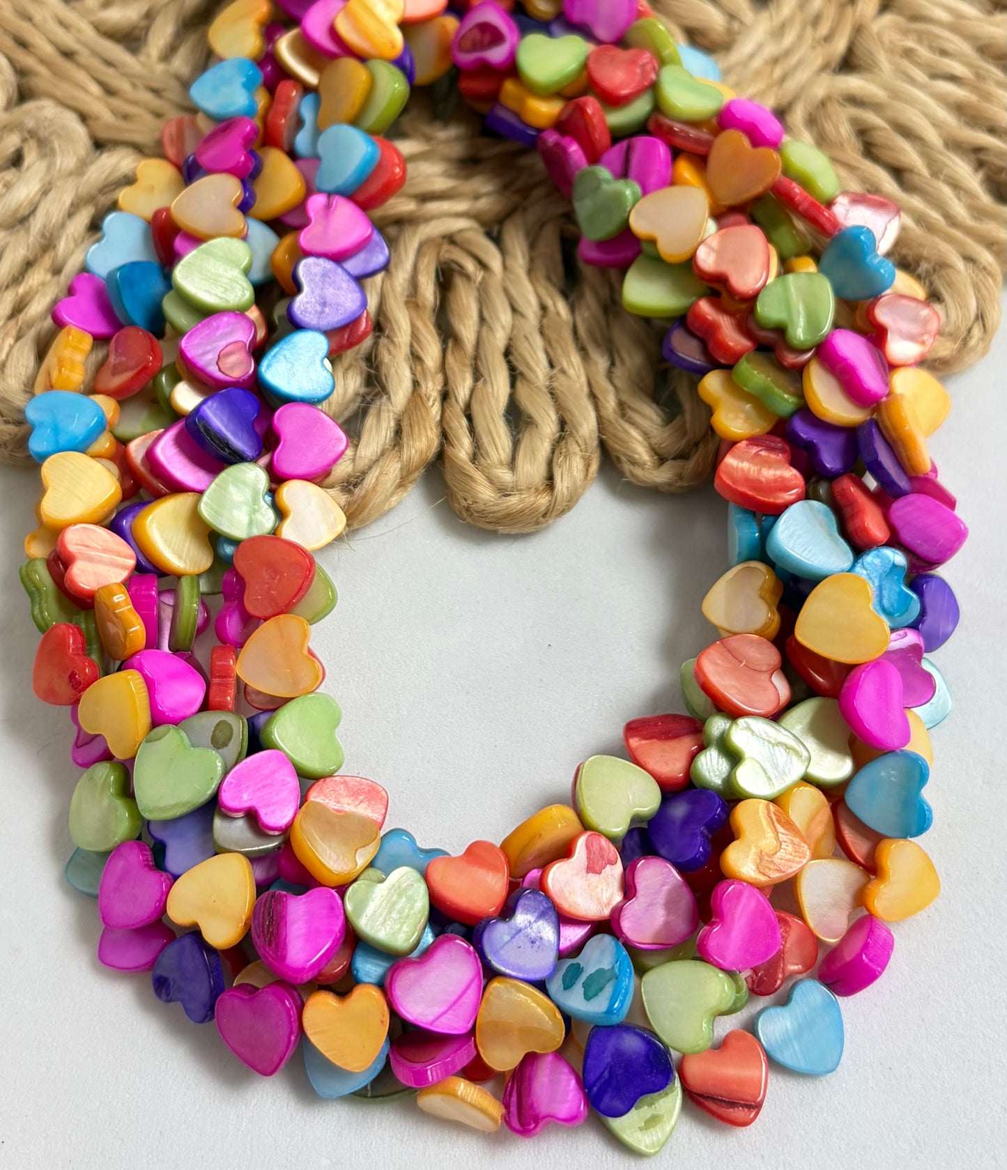 Bright Color Hearts Madre Perla