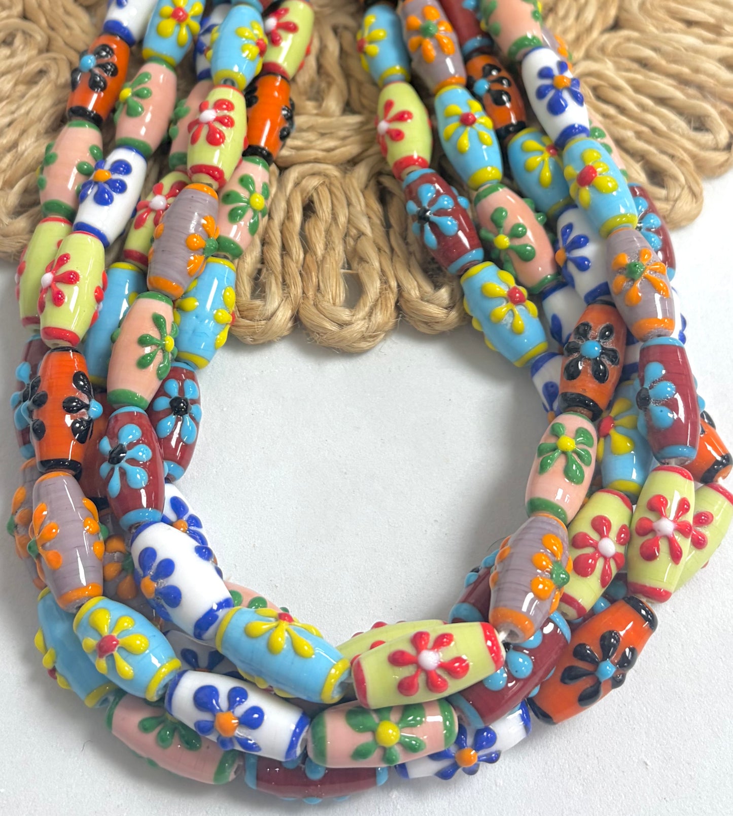 Flower Barril Lampwork