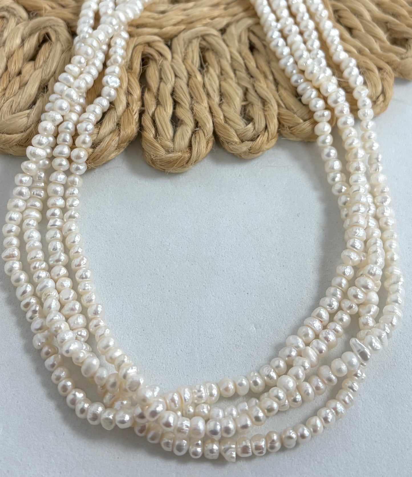 3-4mm Round Freshwater Pearls