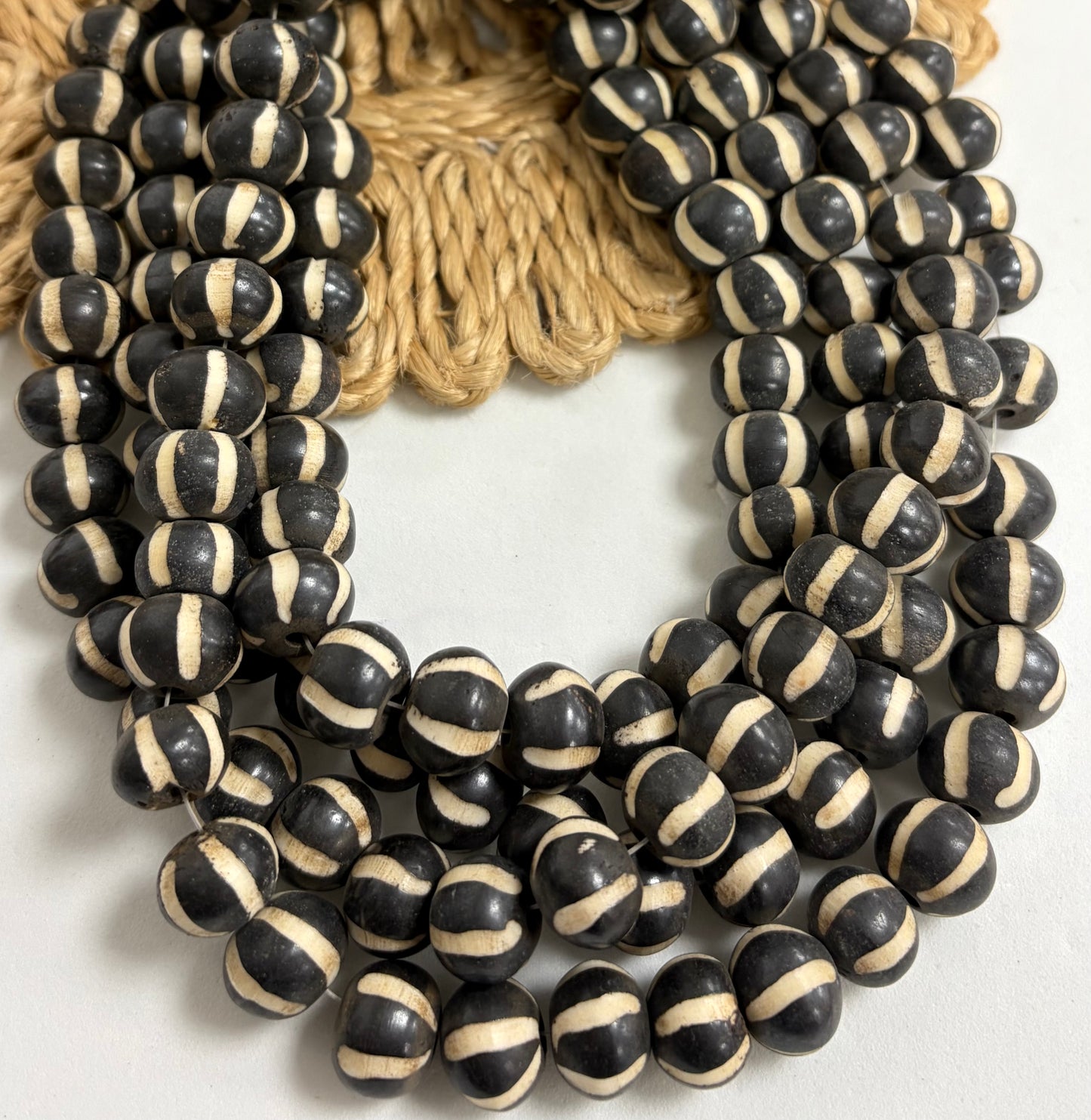 Handmade Carved Lines Bone