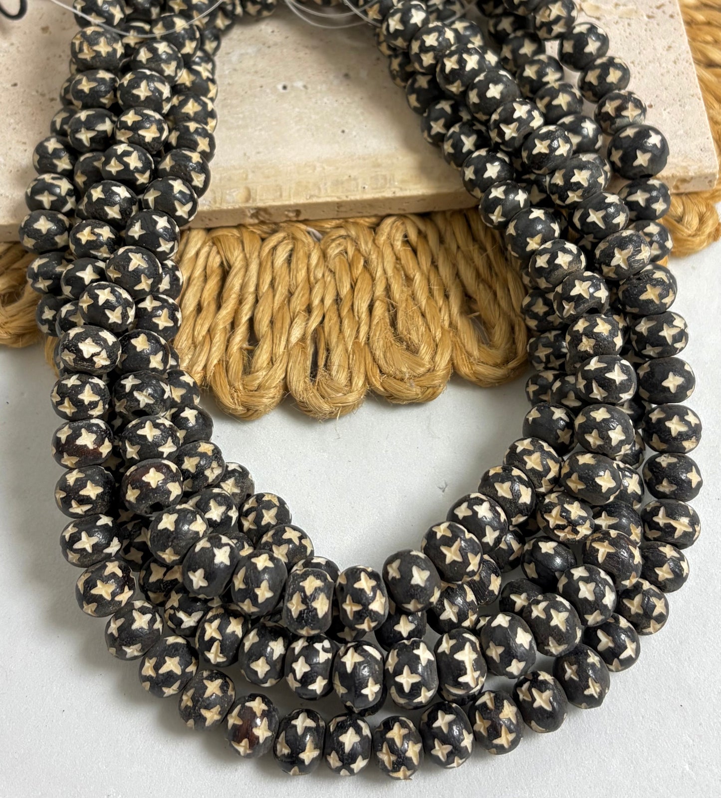 Handmade Carved Star Bone