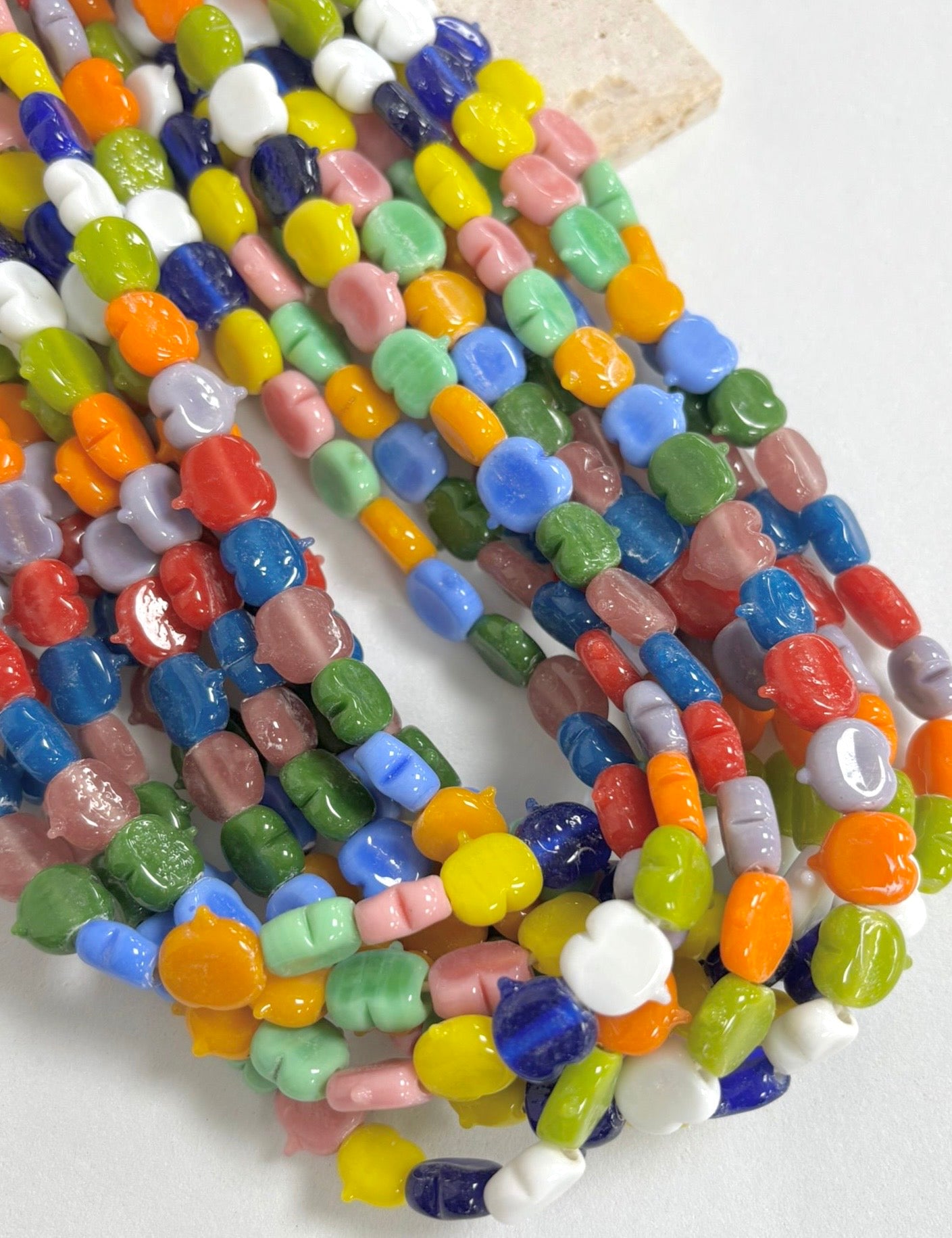 10mm Small Hearts Lampwork