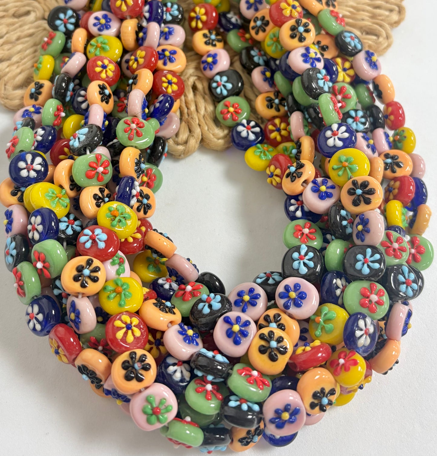 Mini Coin Flower Lampwork