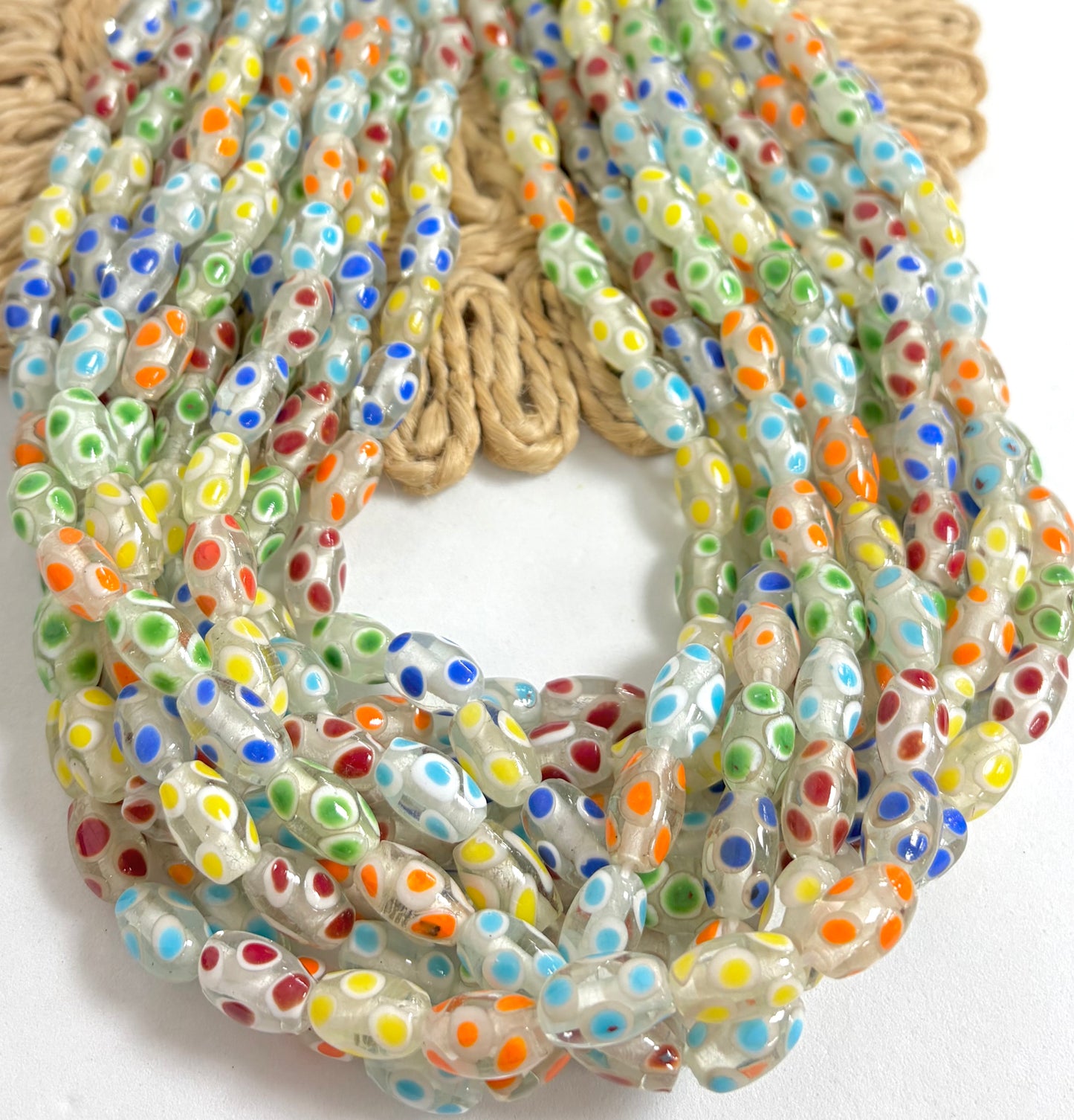 Polkadot Cylinder Lampwork
