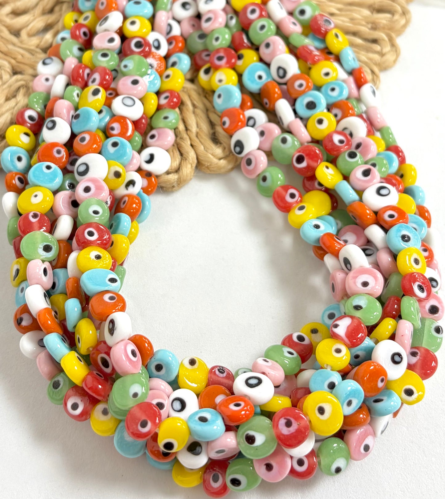 Summer Colors Evil Eye Lampwork