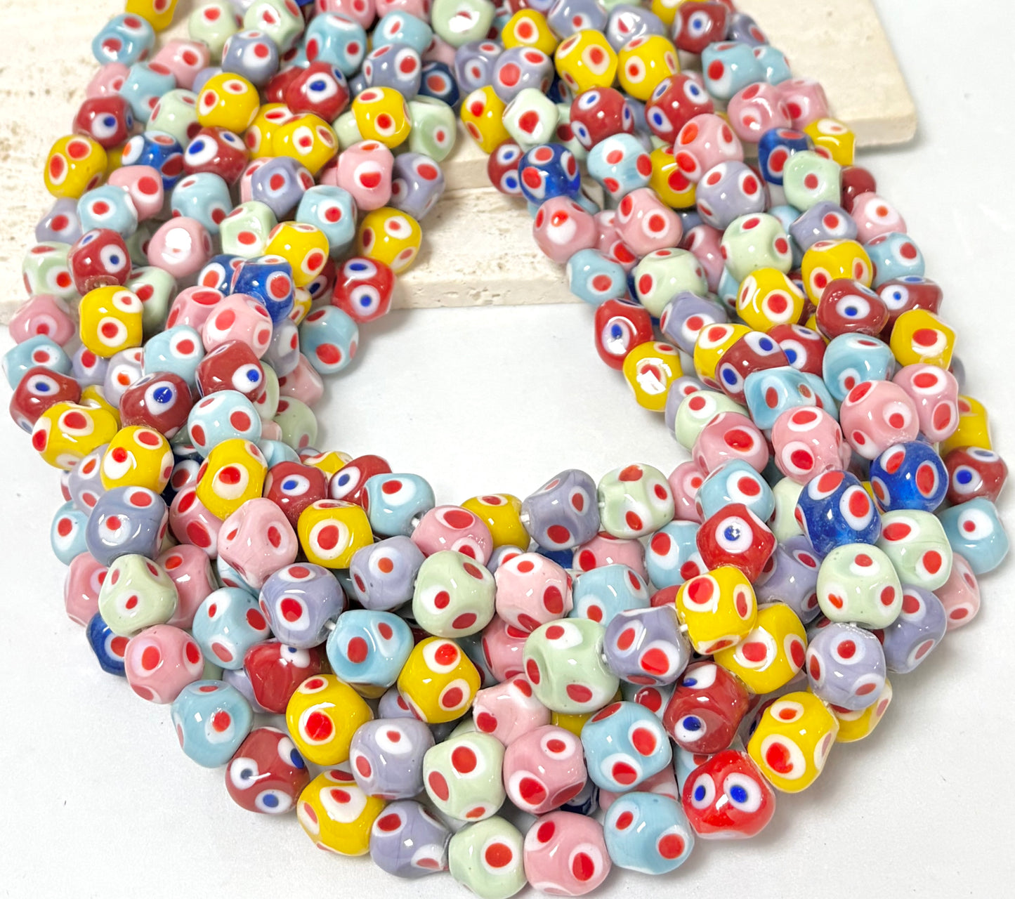 Irregular Round Dots Lampwork