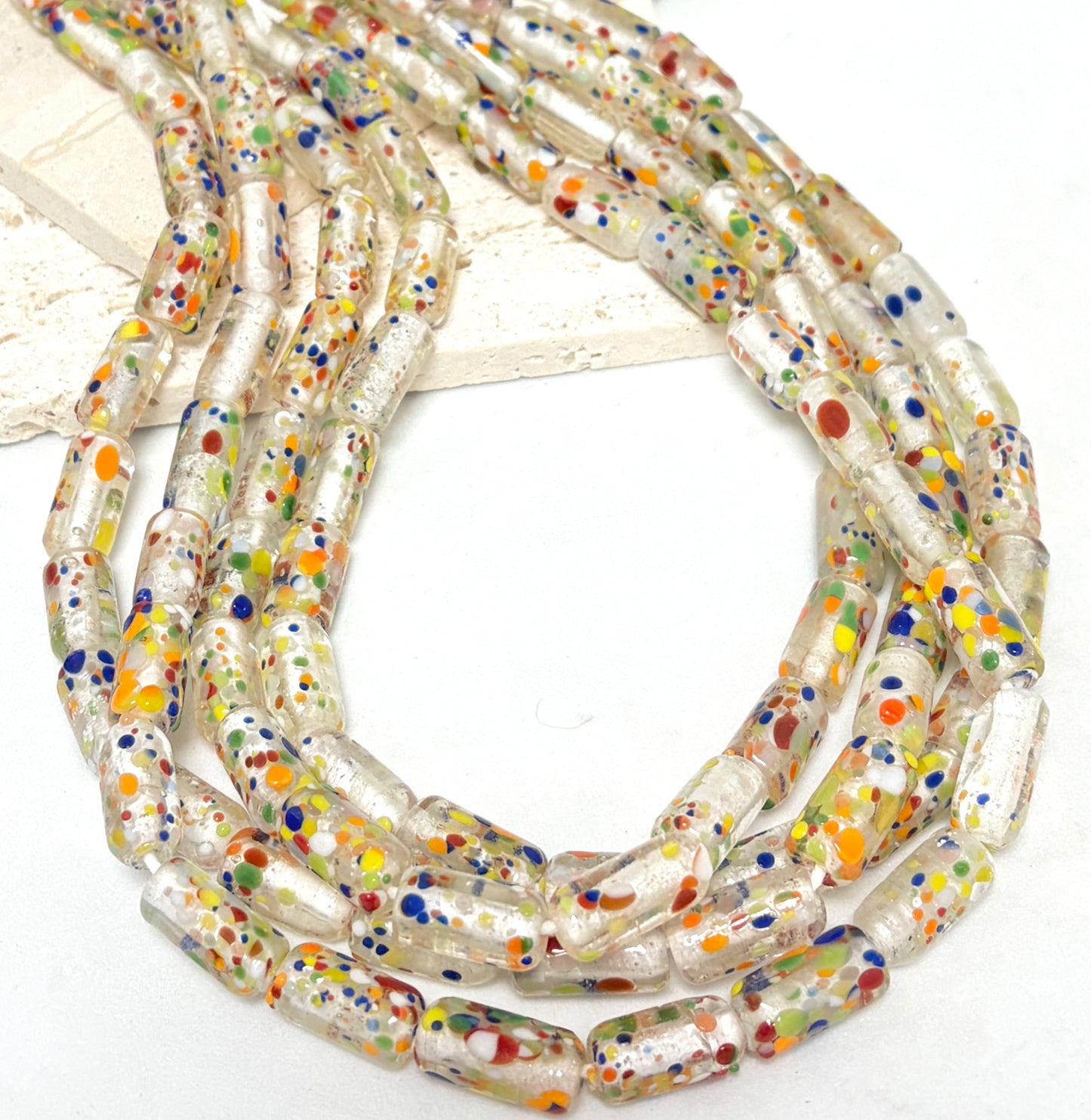 Confetti Cylinder Lampwork