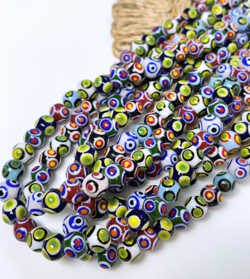 Color Round Dots Lampwork