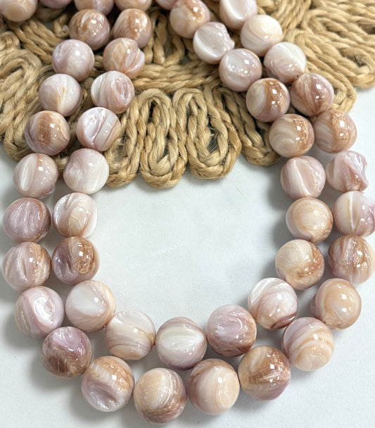 14mm Madre Perla Round Color