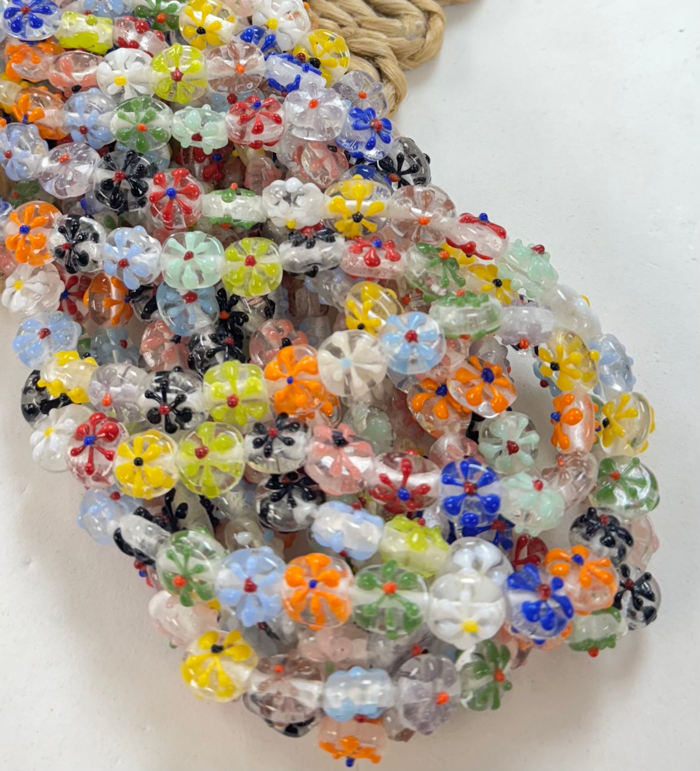 Mini Coin Flower Lampwork
