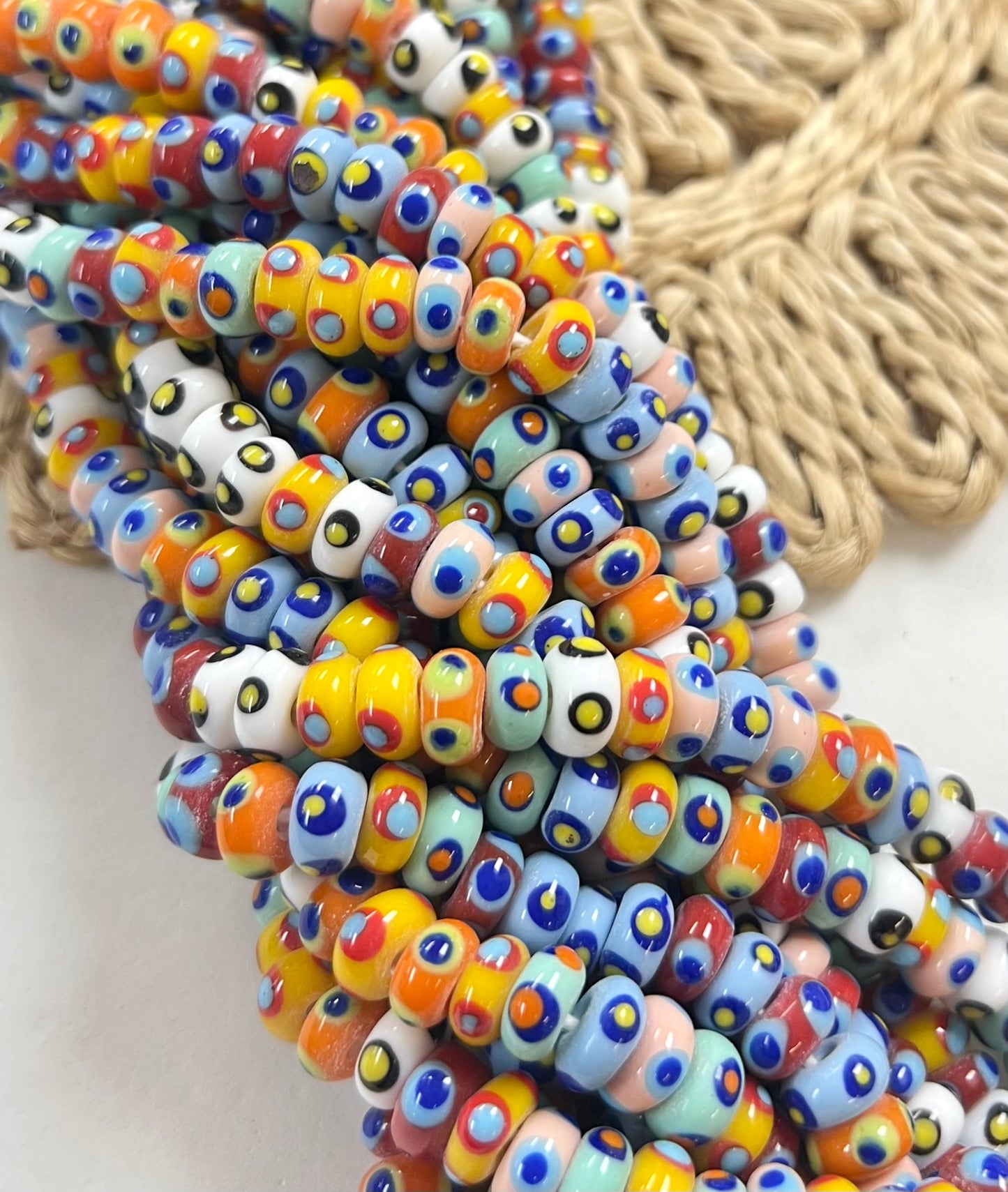 Color Polkadots Donut Lampwork