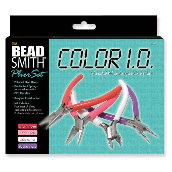 COLOR ID PLIER SET-ROUND FLAT-CHAIN-SIDECUTTER
