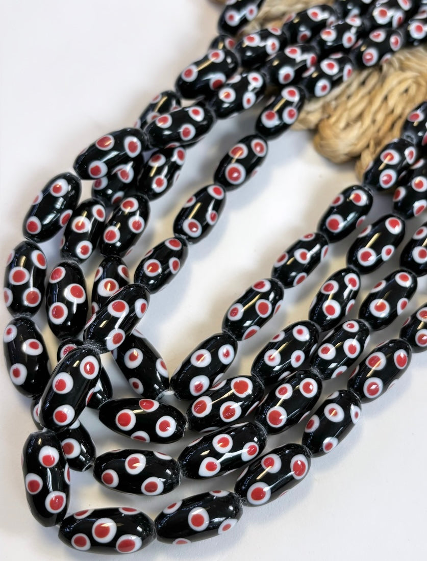 Cylinder Dots Lampwork