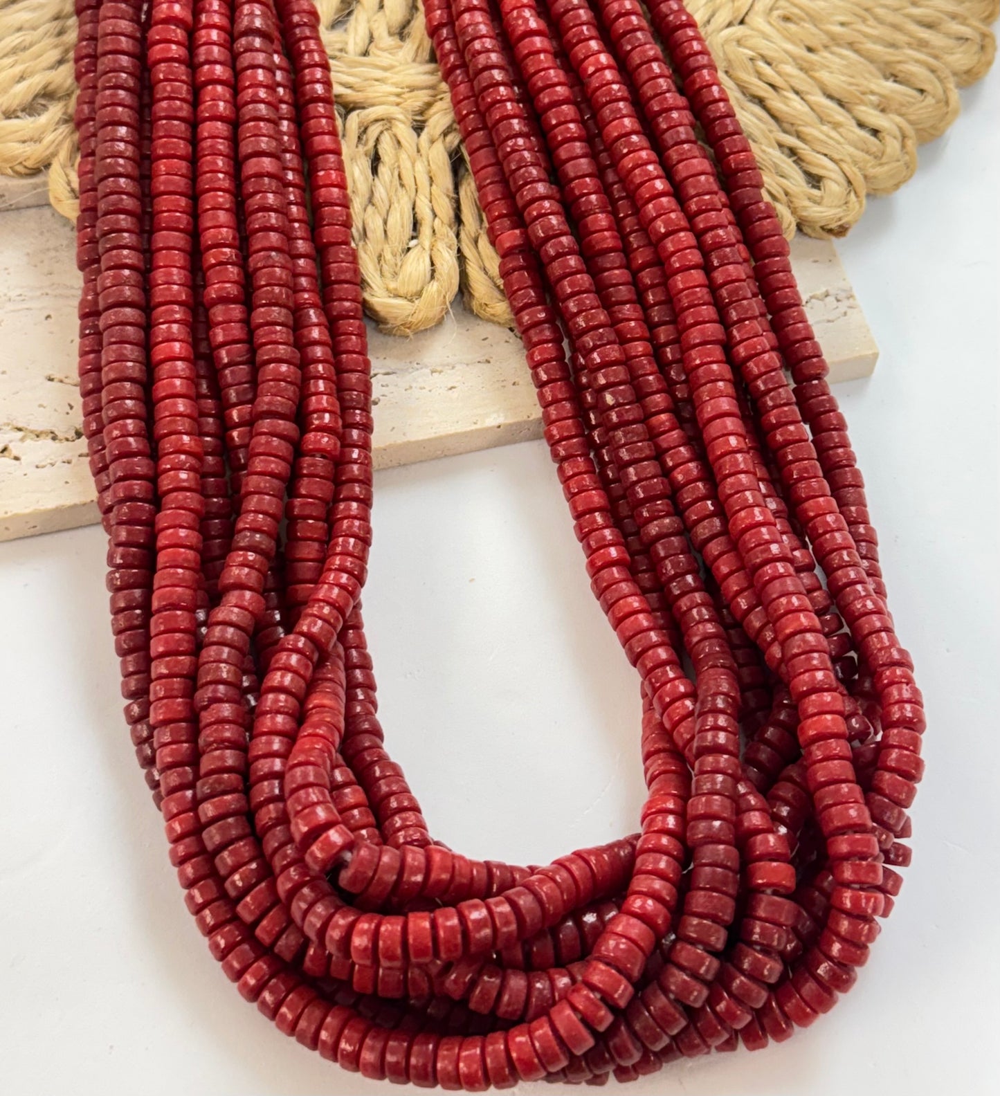 Small Flat Rondel Lampwork