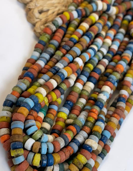 Flat Rondels Lampwork