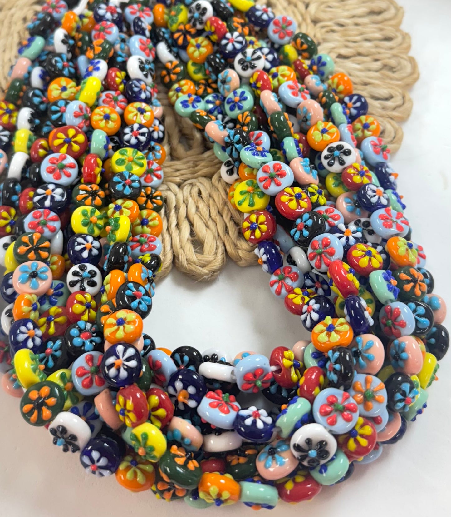 Mini Coin Flower Lampwork