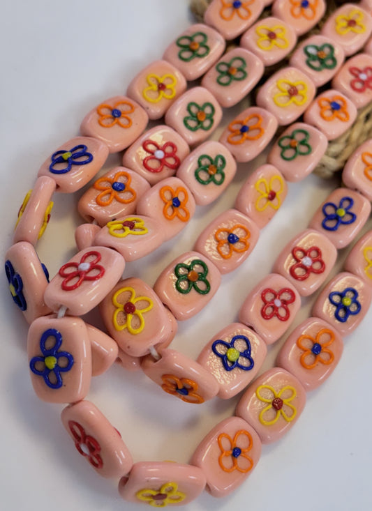 Rectangular Flower Lampwork