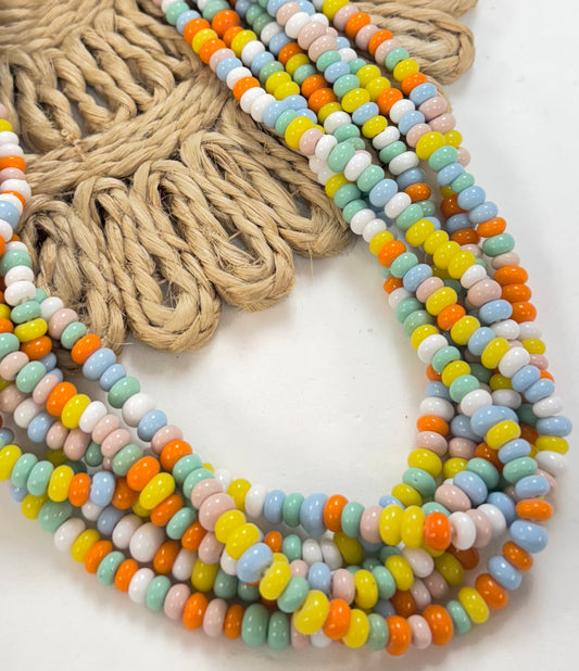 Easter Colors Rondel Lampwork