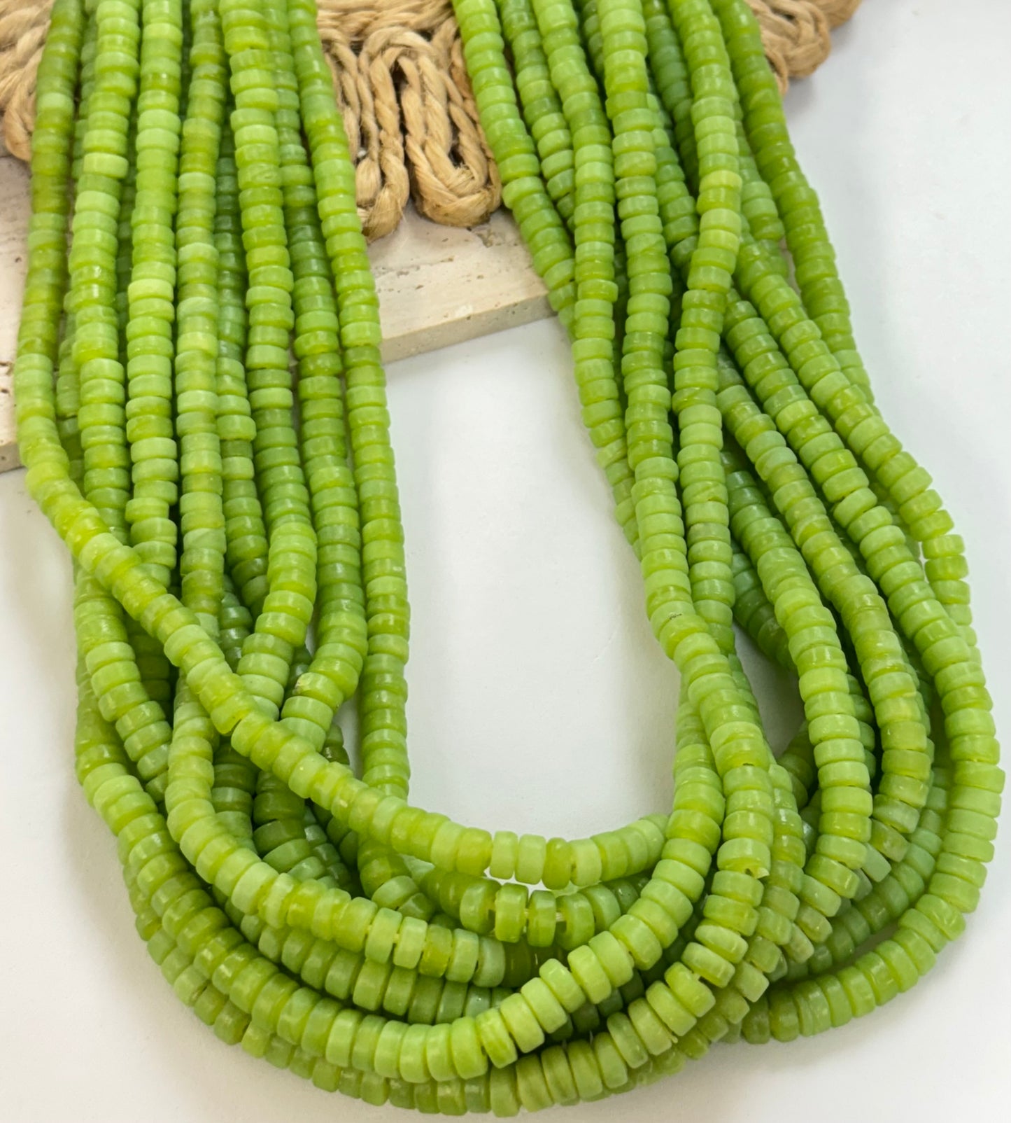 Small Flat Rondel Lampwork