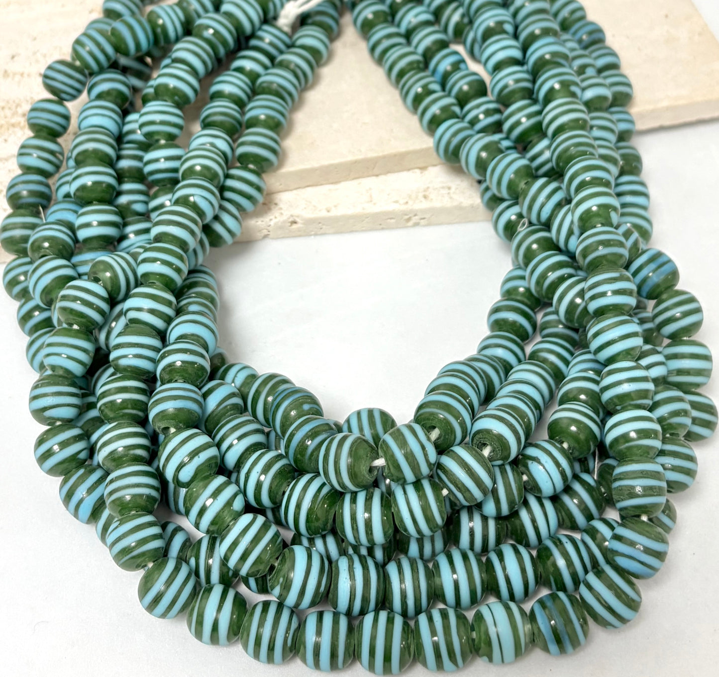Lines Round Lampwork