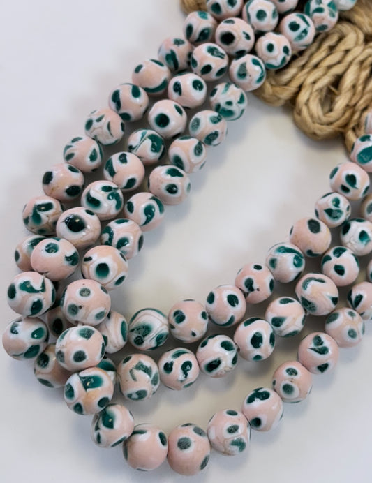 Light Pink Round Murano
