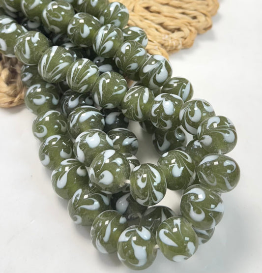 Leaf Print Colection Lampwork