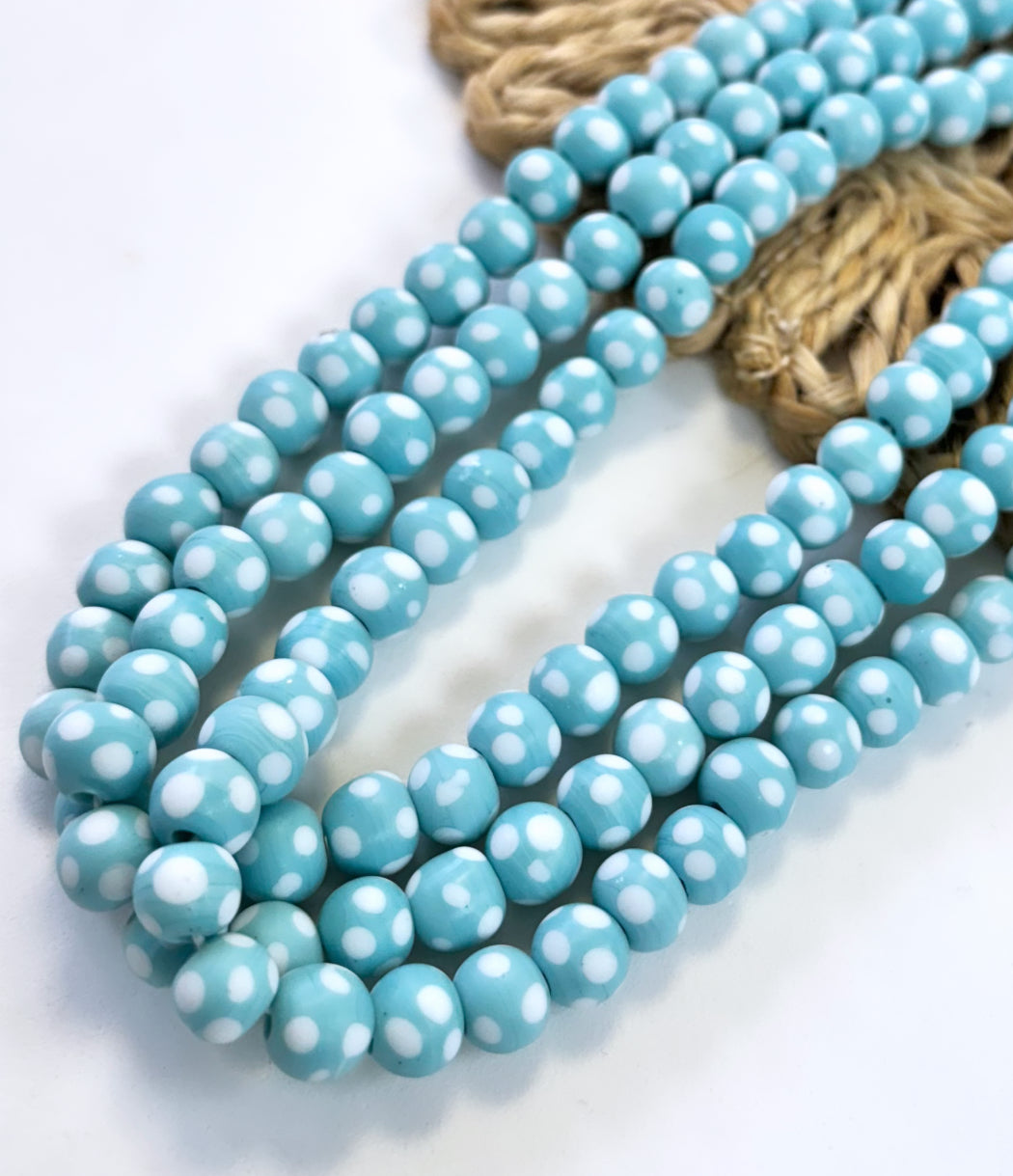 Polkadot Round Lampwork