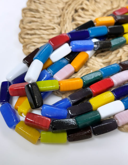 Rectangular Color Mix Lampwork