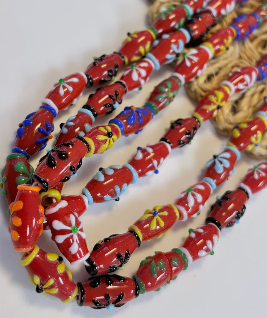 Flower Barril Lampwork