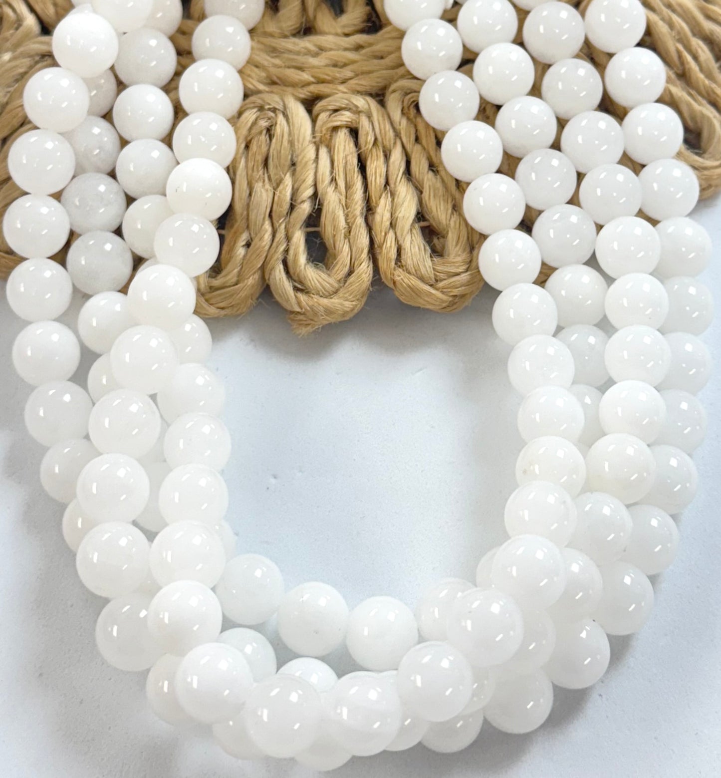 White Round Jade
