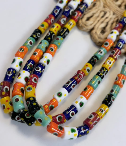 Small Cylinder Dots Lampwork